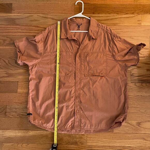 Ozark Trail Upstream Short Sleeve Shirt Mens XXL Terracotta Clay Fishing Outdoor - Picture 7 of 8